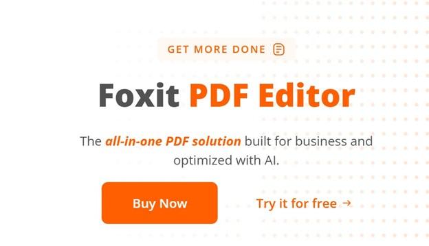 Foxit PDF Editor screenshot